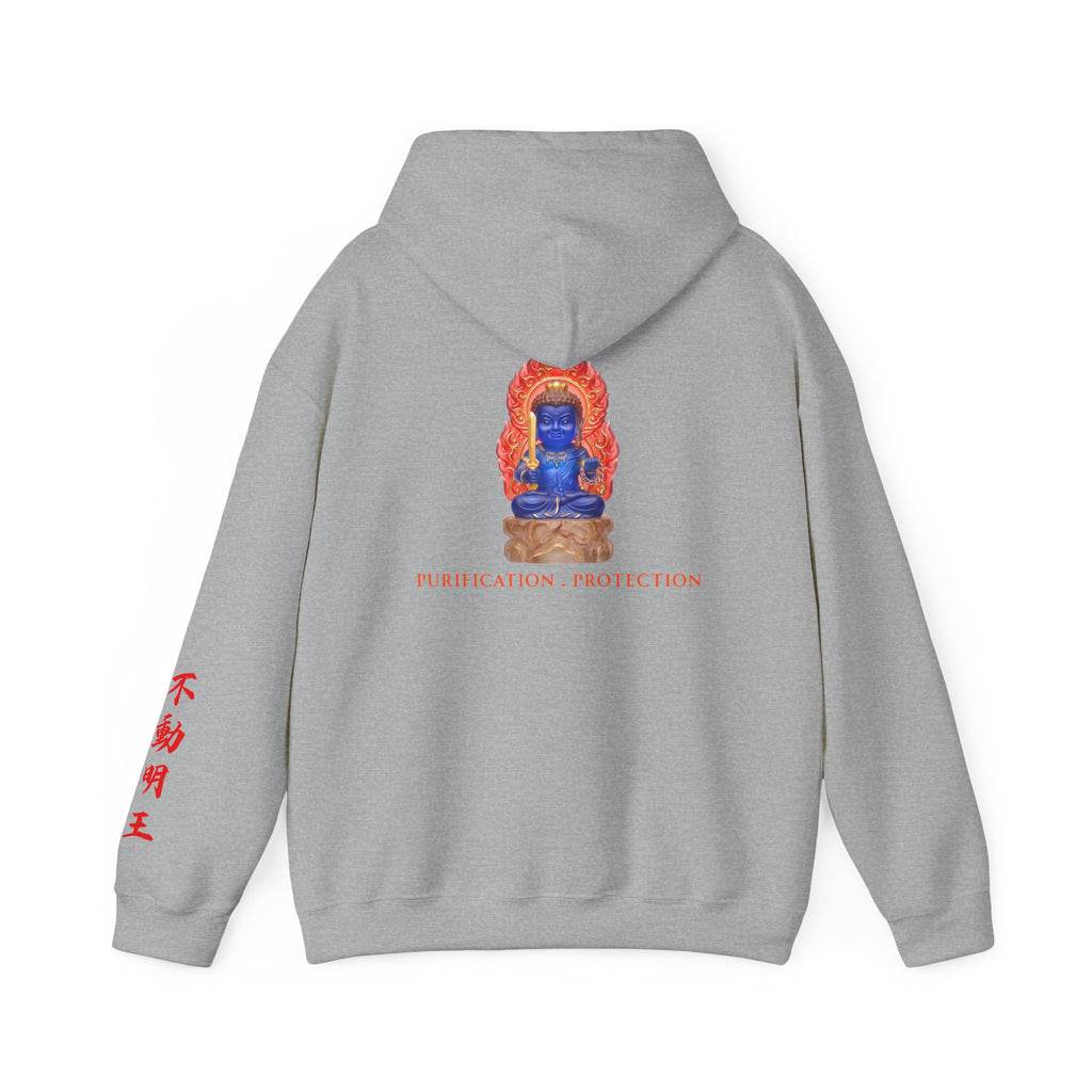 Fudo Myoo (Acalanatha) Sacred Amulet Heavy Blend Hooded Sweatshirt