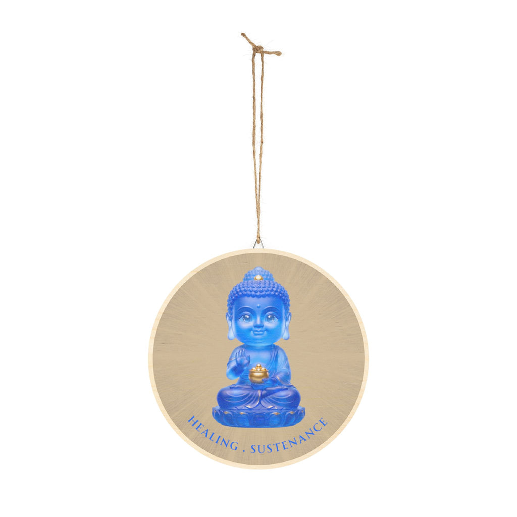 Yakushi Nyorai (Medicine Buddha) Mystic Amulet Wood Sign