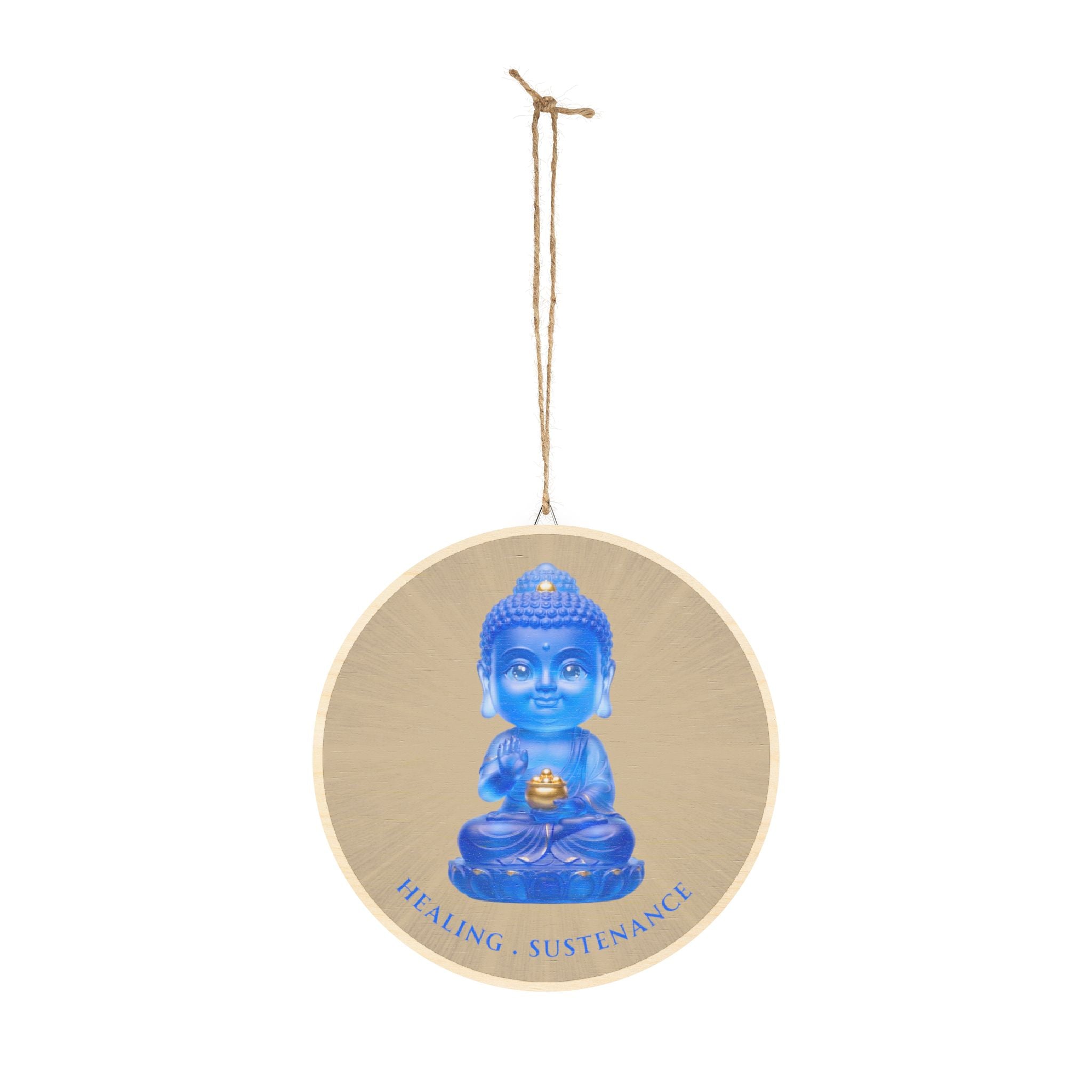 Yakushi Nyorai (Medicine Buddha) Mystic Amulet Wood Sign