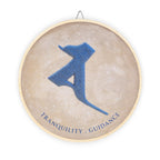 Gekko Bosatsu (Candraprabha) Bonji Mystic Amulet Wood Sign