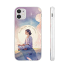 Inspirational Clear Phone Case – Breathe into Your Stillness