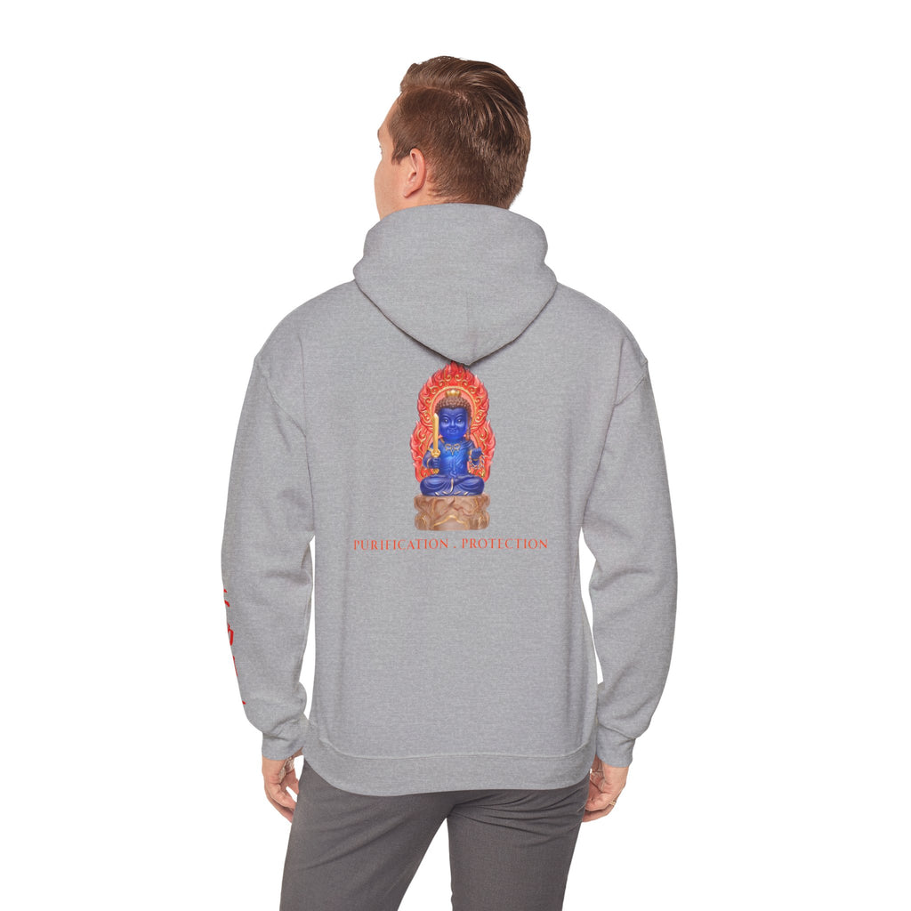 Fudo Myoo (Acalanatha) Mystic Amulet Heavy Blend Hooded Sweatshirt