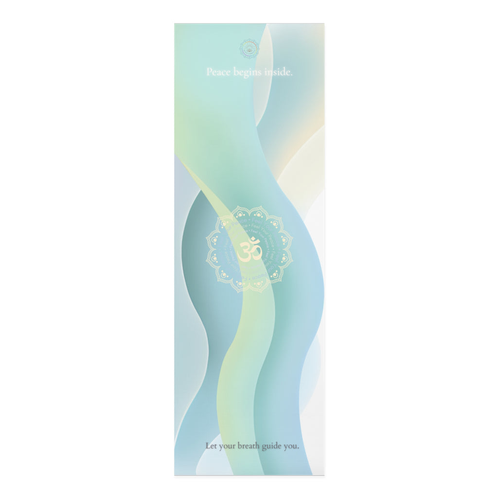 "Peace Begins Inside" Foam Yoga Mat
