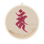 Fudo Myoo (Acalanatha) Bonji Mystic Amulet Wood Sign