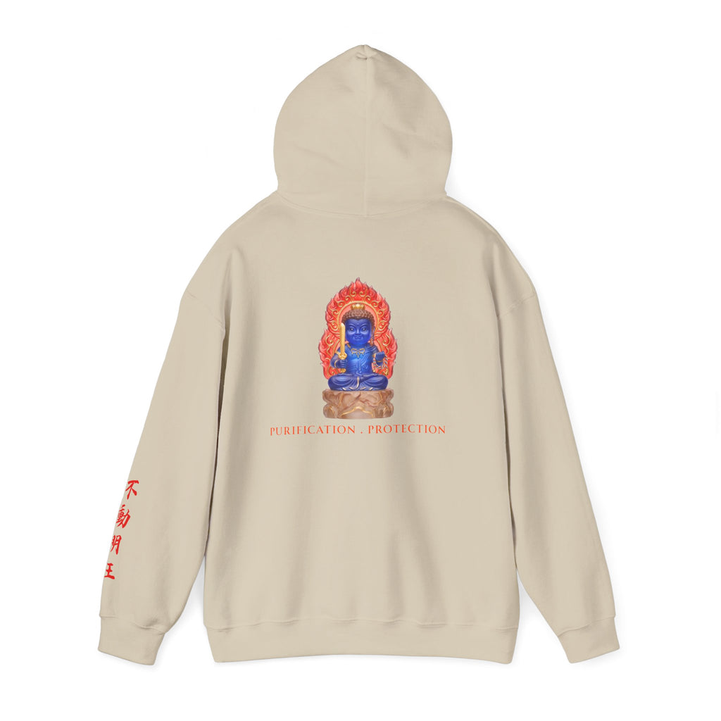 Fudo Myoo (Acalanatha) Mystic Amulet Heavy Blend Hooded Sweatshirt