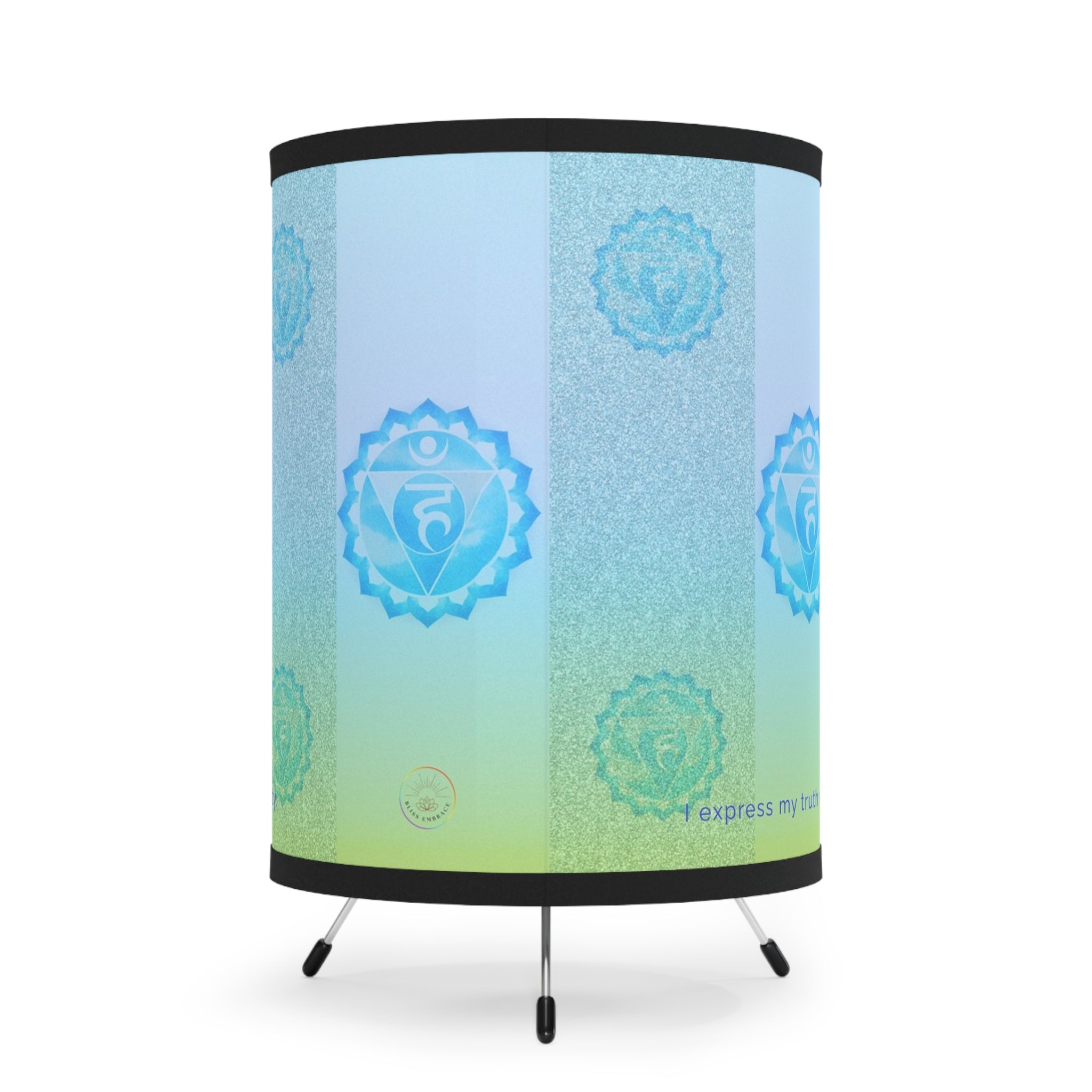 Throat Chakra Tripod Lamp – Clear Expression