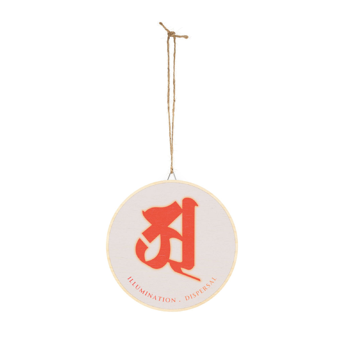 Nikko Bosatsu (Suryaprabha) Bonji Amulet Wood Sign