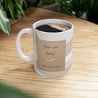 "Embrace Your Bliss" Beige Ceramic Mug