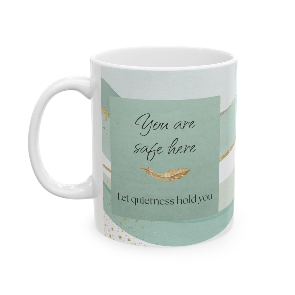 "Feel Your Peace" Mint Ceramic Mug
