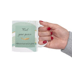 "Feel Your Peace" Mint Ceramic Mug