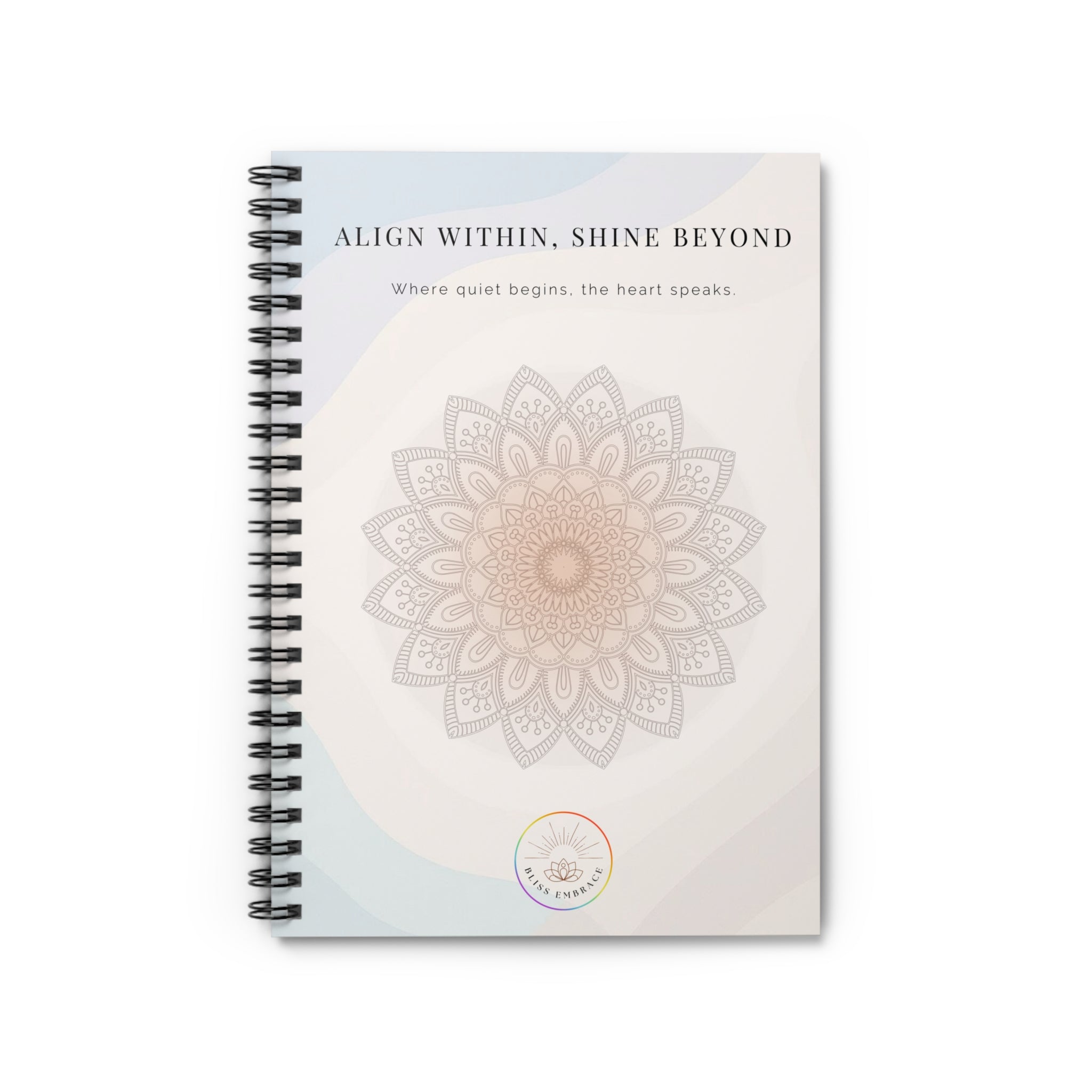 "Align Within, Shine Beyond" Mindful Spiral Notebook